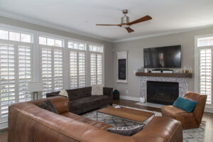 Luxurious window treatments enhancing a Land o lake, FL living room by Shutters & Shades