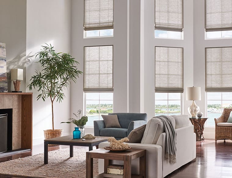 Luxurious window treatments enhancing a Clearwater, FL Residential space by Shutters & Shades