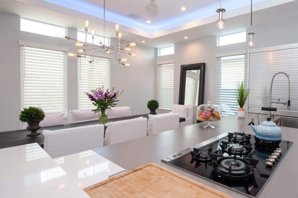 Luxurious window Blinds enhancing a Clearwater, FL Residential space by Shutters & Shades near me.